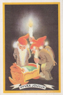 Feliz Año Navidad GNOMO Vintage Tarjeta Postal CPSM #PAY968.ES - Neujahr