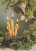 Feliz Año Navidad VELA Vintage Tarjeta Postal CPSM #PAW187.ES - Neujahr