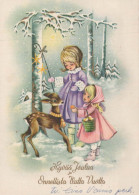 Feliz Año Navidad NIÑOS Vintage Tarjeta Postal CPSM #PAW556.ES - New Year