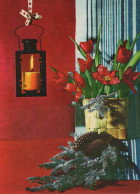 Feliz Año Navidad VELA Vintage Tarjeta Postal CPSM #PAW007.ES - Neujahr