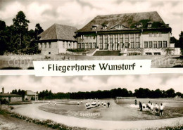 73832041 Wunstorf Fliegerhorst Offiziers Kasino Sportplatz Wunstorf - Steinhude