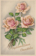 FLOWERS Vintage Ansichtskarte Postkarte CPA #PKE507.DE - Flores