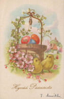 OSTERN HUHN EI Vintage Ansichtskarte Postkarte CPA #PKE123.DE - Easter