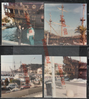 Fixe Sanary 3 Décembre 1989 Vieux Grément Goëlette Dans Le Port Ensemble 12 Photos - Personnes Anonymes