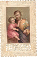SOUVENIR PIEUX CANIVET DENTELLE  IMAGE PIEUSE CHROMO HOLY CARD SANTINI - Andachtsbilder