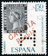 Madrid - Perforado - Edi O 1869 - "H" (Librería) - Used Stamps