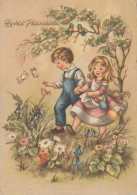 OSTERN KINDER Vintage Ansichtskarte Postkarte CPSM #PBO299.DE - Easter