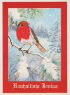 Neujahr Weihnachten VOGEL Vintage Ansichtskarte Postkarte CPSM #PBM611.DE - New Year