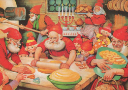 Neujahr Weihnachten GNOME Vintage Ansichtskarte Postkarte CPSM #PBL777.DE - Neujahr