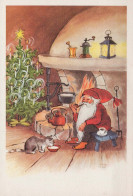 WEIHNACHTSMANN SANTA CLAUS Neujahr Weihnachten Vintage Ansichtskarte Postkarte CPSM #PBL118.DE - Kerstman