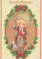 Neujahr Weihnachten KINDER Vintage Ansichtskarte Postkarte CPSM #PAW754.DE - Neujahr