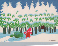 Neujahr Weihnachten GNOME Vintage Ansichtskarte Postkarte CPSM #PAW558.DE - Neujahr