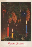 Neujahr Weihnachten KERZE Vintage Ansichtskarte Postkarte CPSM #PAW129.DE - Neujahr