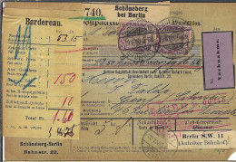 ALLEMAGNE Ca.1903: Bulletin D'Expédition CR De Schöneberg Bei Berlin Pour Genève (Suisse) - Cartas & Documentos