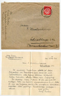 Germany 1935 Cover & Letter; Bielefeld - Schildesche To Schiplage; 12pf. Hindenburg - Briefe U. Dokumente