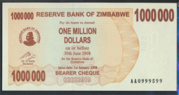 Simbabwe Pick-Nr: 53 Bankfrisch 2008 1 Mio. Dollars (9810965 - Zimbabwe