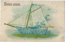 473 - Bateau - Myosotis " En Relief" - Flowers