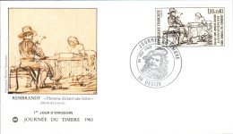 FDC 1983 JOURNEE DU TIMBRE DECIZE NIEVRE - 1980-1989