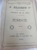 PATRIOTIQUE 14-18 /ALBERT / Z.DUC /AIR EN REVENANT DE LA REVUE /HOMMAGE AU ROI BELGE - Partitions Musicales Anciennes