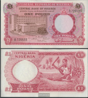 Nigeria Pick-number: 8 Uncirculated 1967 1 Pound - Nigeria