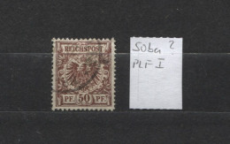 Deutsches Reich # 50 Ba Plattenfehler I Gebrochenes „T“ - Used Stamps