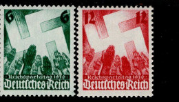 Deutsches Reich 632 - 633 Reichsparteitag  MNH Postfrisch ** Neuf - Unused Stamps