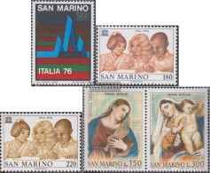 San Marino 1122,1123-1124,1125-1126 Couple (complete Issue) Unmounted Mint / Never Hinged 1976 Philately, UNESCO, Christ - Nuovi