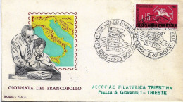 Fdc Rodia 1961: GIORNATA DEL FRANCOBOLLO Viaggiata; AS_Roma - FDC