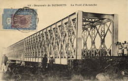 Djibouti, DJIBOUTI, Le Pont D'Aouache, Bridge (1927) Postcard - Gibuti