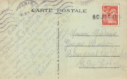 P-24-Mi-Is-2048 : CARTE POSTALE AVEC OBLITERATION ANNULATION  BOURGUEIL INDRE-ET-LOIRE - 1921-1960: Moderne