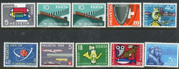 -Switzerland MNH 1957 1958 And 1959 MNH And MH - Unused Stamps