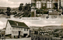 73831727 Unterheimbach Panorama Gasthaus Zur Traube Gastraum Unterheimbach - Autres & Non Classés