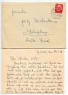 Germany 1941 Cover & Letter; Bethel (b Bielefeld) To Schiplage; 12pf. Hindenburg - Covers & Documents