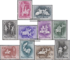 San Marino 764-773 (complete Issue) Unmounted Mint / Never Hinged 1963 Tournaments Of Medieval - Nuovi