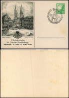 Ganzsache Bremen Marktplatz, 3. Reichsbundestag 1938  Sonderstempel - Bremen