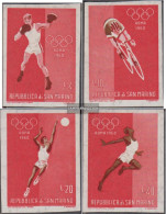 San Marino 671-674 (complete Issue) Unmounted Mint / Never Hinged 1960 Olympics Summer Rome - Neufs