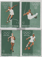 San Marino 667-670 (complete Issue) Unmounted Mint / Never Hinged 1960 Olympics Summer Rome - Unused Stamps