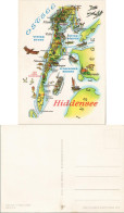 Hiddensee Hiddensjö,   Gezeichnete Landkarten: Vitte Gellen Neuendorf 1979 - Hiddensee