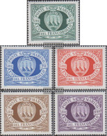 San Marino 1139-1143 (complete Issue) Unmounted Mint / Never Hinged 1977 100 Years Stamps - Nuovi
