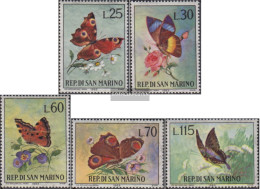 San Marino 776-780 (complete Issue) Unmounted Mint / Never Hinged 1963 Butterflies - Ongebruikt