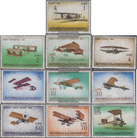 San Marino 719-728 (complete Issue) Unmounted Mint / Never Hinged 1962 Old Aircraft - Neufs