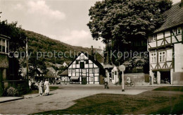 73831688 Hausberge Porta Westfalica Fachwerkhaeuser Und Fernsehturm  - Porta Westfalica