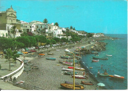 Eolie, Isola Di Salina (Messina) Santa Marina Salina, Spiaggia, Lungomare E Scorcio Panoramico, Beach And Seafront - Messina