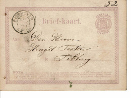 ENTIER POSTAL  HOLLANDAIS  2 1/2 CENT ENCADRER - Brieven En Documenten