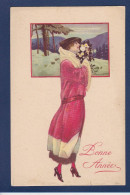 CPA Simonetto Art Déco Illustrateur Italien Femme Woman écrite 727-6 - Autres & Non Classés