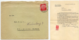 Germany 1936 Cover & Letter; Borken (Westf.) - Ernst Schmedding To Schiplage; 12pf. Hindenburg - Lettres & Documents