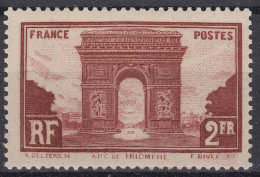 TIMBRE FRANCE ARC DE TRIOMPHE N° 258 NEUF * GOMME AVEC TRACE DE CHARNIERE - Unused Stamps