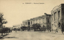 Djibouti, DJIBOUTI, Boulevard Gambetta (1910s) Postcard - Dschibuti
