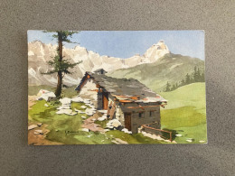 Masure Vers Le Mont Cervin S Bonelli Carte Postale Postcard - Paintings