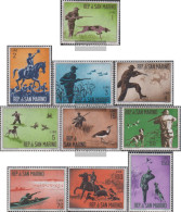 San Marino 739-748 (complete Issue) Unmounted Mint / Never Hinged 1962 Hunting - Nuevos